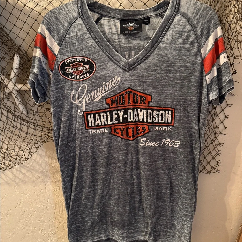 Harley-Davidson Sheer Bling Shirt - Picture 1 of 10